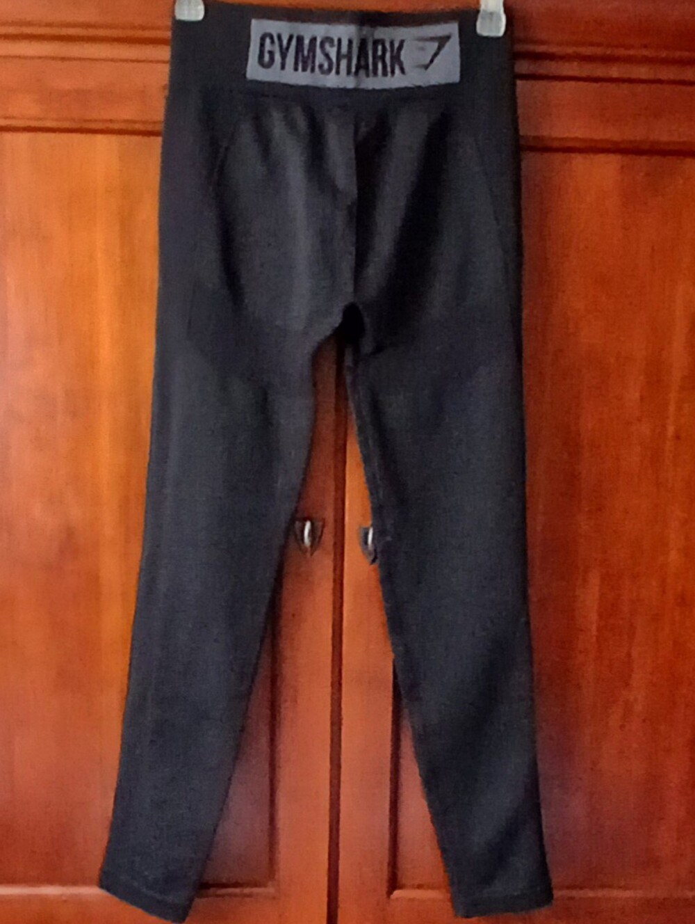 Gymshark Flex Black High-Waist Leggings with Branded Waistband - Picture 2 of 6